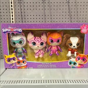 Disney Super Kitties Plush Toy Set - Purple, Pink, Brown